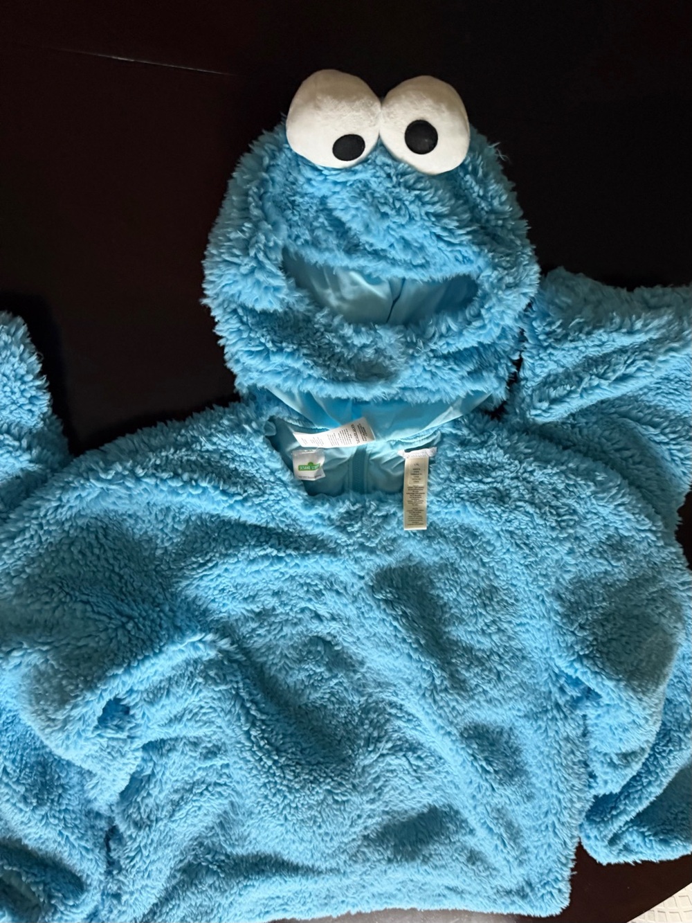 Pottery Barn kids Sesame Street Cookie Monster Costume size X - Large - Picture 4 of 5